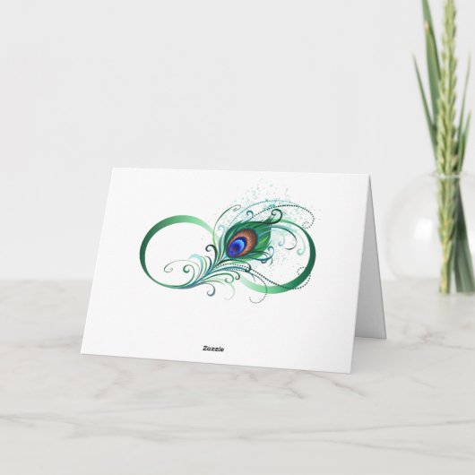 Infiniteitssymbool met Peacockdoether (Achterkant)