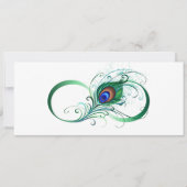 Infiniteitssymbool met Peacockdoether Aankondiging (Voorkant)