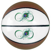 Infiniteitssymbool met Peacockdoether Basketbal (Voorkant)