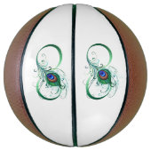 Infiniteitssymbool met Peacockdoether Basketbal (Verticaal)