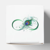 Infiniteitssymbool met Peacockdoether Bedankdoosjes (Bovenkant)