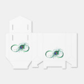 Infiniteitssymbool met Peacockdoether Bedankdoosjes (Uitgevouwen)