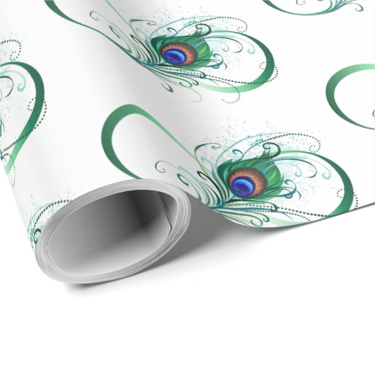 Infiniteitssymbool met Peacockdoether Cadeaupapier (Rol Hoek)