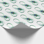 Infiniteitssymbool met Peacockdoether Cadeaupapier (Hoek)