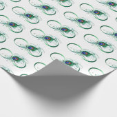 Infiniteitssymbool met Peacockdoether Cadeaupapier (Hoek)