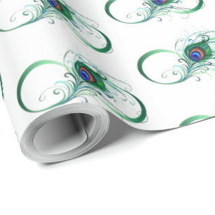 Infiniteitssymbool met Peacockdoether Cadeaupapier