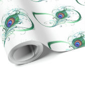 Infiniteitssymbool met Peacockdoether Cadeaupapier (Rol Hoek)