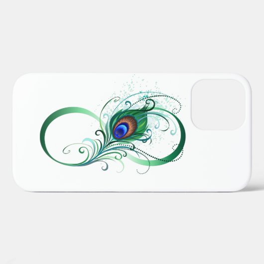 Infiniteitssymbool met Peacockdoether Case-Mate iPhone Case (Achterkant (horizontaal))