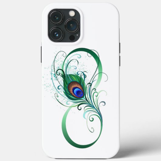 Infiniteitssymbool met Peacockdoether Case-Mate iPhone Case (Achterkant)