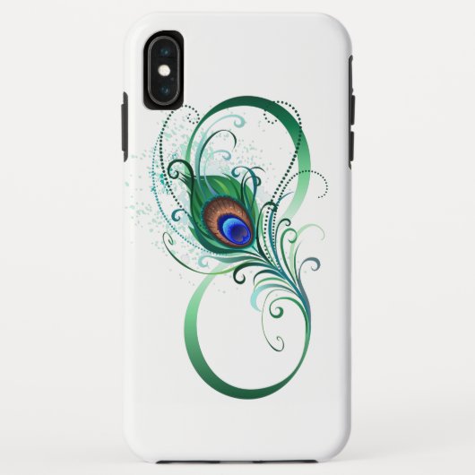 Infiniteitssymbool met Peacockdoether Case-Mate iPhone Case (Achterkant)