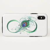 Infiniteitssymbool met Peacockdoether Case-Mate iPhone Case (Achterkant (horizontaal))