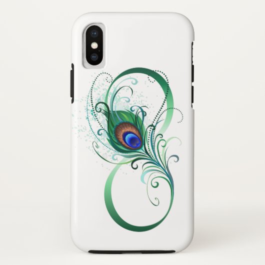Infiniteitssymbool met Peacockdoether Case-Mate iPhone Case (Achterkant)