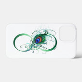 Infiniteitssymbool met Peacockdoether Case-Mate iPhone Case (Achterkant (horizontaal))