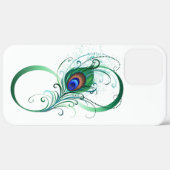 Infiniteitssymbool met Peacockdoether Case-Mate iPhone Case (Achterkant (horizontaal))