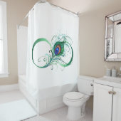 Infiniteitssymbool met Peacockdoether Douchegordijn (In situ)