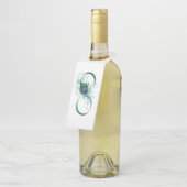 Infiniteitssymbool met Peacockdoether Flessenhanger (Schuin)