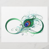 Infiniteitssymbool met Peacockdoether Flyer (Voorkant)