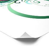 Infiniteitssymbool met Peacockdoether Foto Afdruk (Hoek)