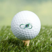 Infiniteitssymbool met Peacockdoether Golfballen (Insitu Shirt)