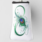 Infiniteitssymbool met Peacockdoether Golfheadcover (Draai 90)