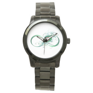 Infiniteitssymbool met Peacockdoether Horloge