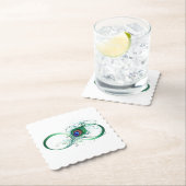 Infiniteitssymbool met Peacockdoether Kartonnen Onderzetters (Insitu)