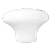 Infiniteitssymbool met Peacockdoether Keramische Knop (Zijkant)