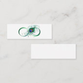 Infiniteitssymbool met Peacockdoether Klantenkaartje (Voorkant / Achterkant)