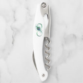 Infiniteitssymbool met Peacockdoether Kurkentrekker (Achterkant)