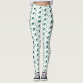 Infiniteitssymbool met Peacockdoether Leggings (Voorkant)