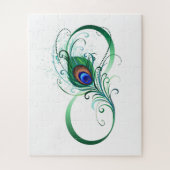 Infiniteitssymbool met Peacockdoether Legpuzzel (Verticaal)