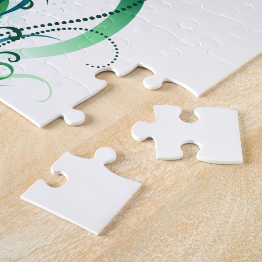 Infiniteitssymbool met Peacockdoether Legpuzzel (Zijkant)