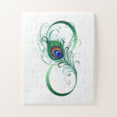 Infiniteitssymbool met Peacockdoether Legpuzzel (Verticaal)