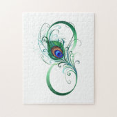 Infiniteitssymbool met Peacockdoether Legpuzzel (Verticaal)