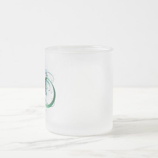 Infiniteitssymbool met Peacockdoether Matglas Koffiemok (Center)