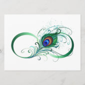 Infiniteitssymbool met Peacockdoether Menu (Voorkant)
