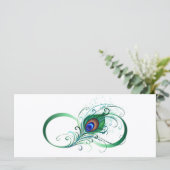 Infiniteitssymbool met Peacockdoether Menu (Staand voorkant)