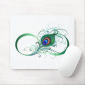 Infiniteitssymbool met Peacockdoether Muismat (Met muis)