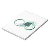 Infiniteitssymbool met Peacockdoether Notitieblok (Linkerzijde)