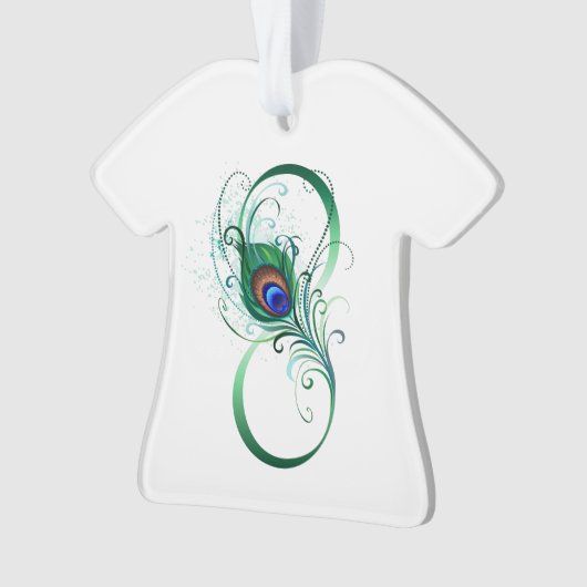 Infiniteitssymbool met Peacockdoether Ornament (voorkant)