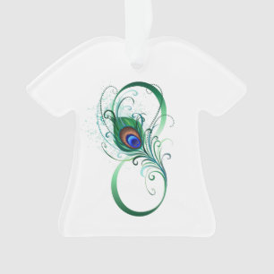 Infiniteitssymbool met Peacockdoether Ornament