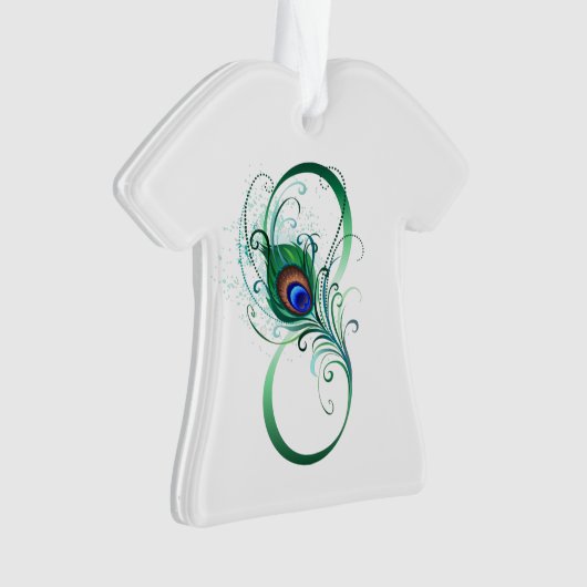 Infiniteitssymbool met Peacockdoether Ornament (voorkant)