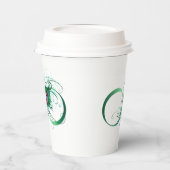 Infiniteitssymbool met Peacockdoether Papieren Bekers (Links)