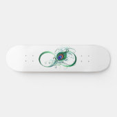Infiniteitssymbool met Peacockdoether Persoonlijk Skateboard (Horizontaal)