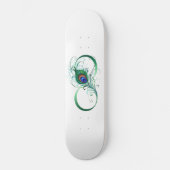 Infiniteitssymbool met Peacockdoether Persoonlijk Skateboard (Voorkant)