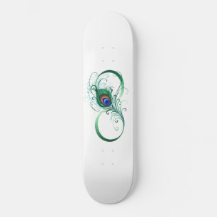 Infiniteitssymbool met Peacockdoether Persoonlijk Skateboard