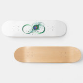 Infiniteitssymbool met Peacockdoether Persoonlijk Skateboard (Horizontaal)