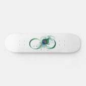 Infiniteitssymbool met Peacockdoether Persoonlijk Skateboard (Horizontaal)