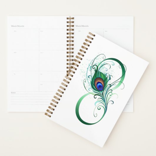 Infiniteitssymbool met Peacockdoether Planner (Display)