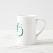 Infiniteitssymbool met Peacockdoether Porselein Kop (Rechts)